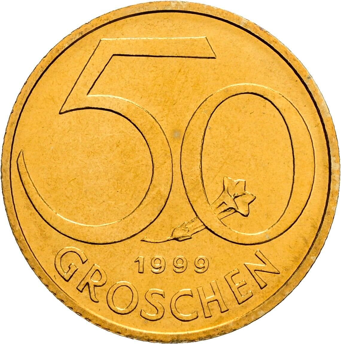 50 Groschen 1999 – Vorderseite