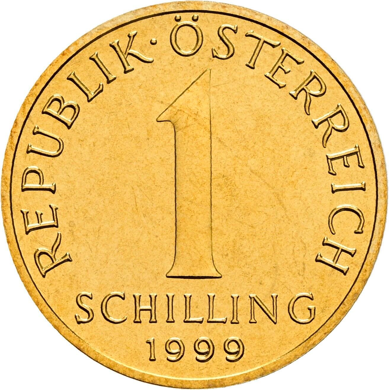 1 Schilling 1999 – Vorderseite