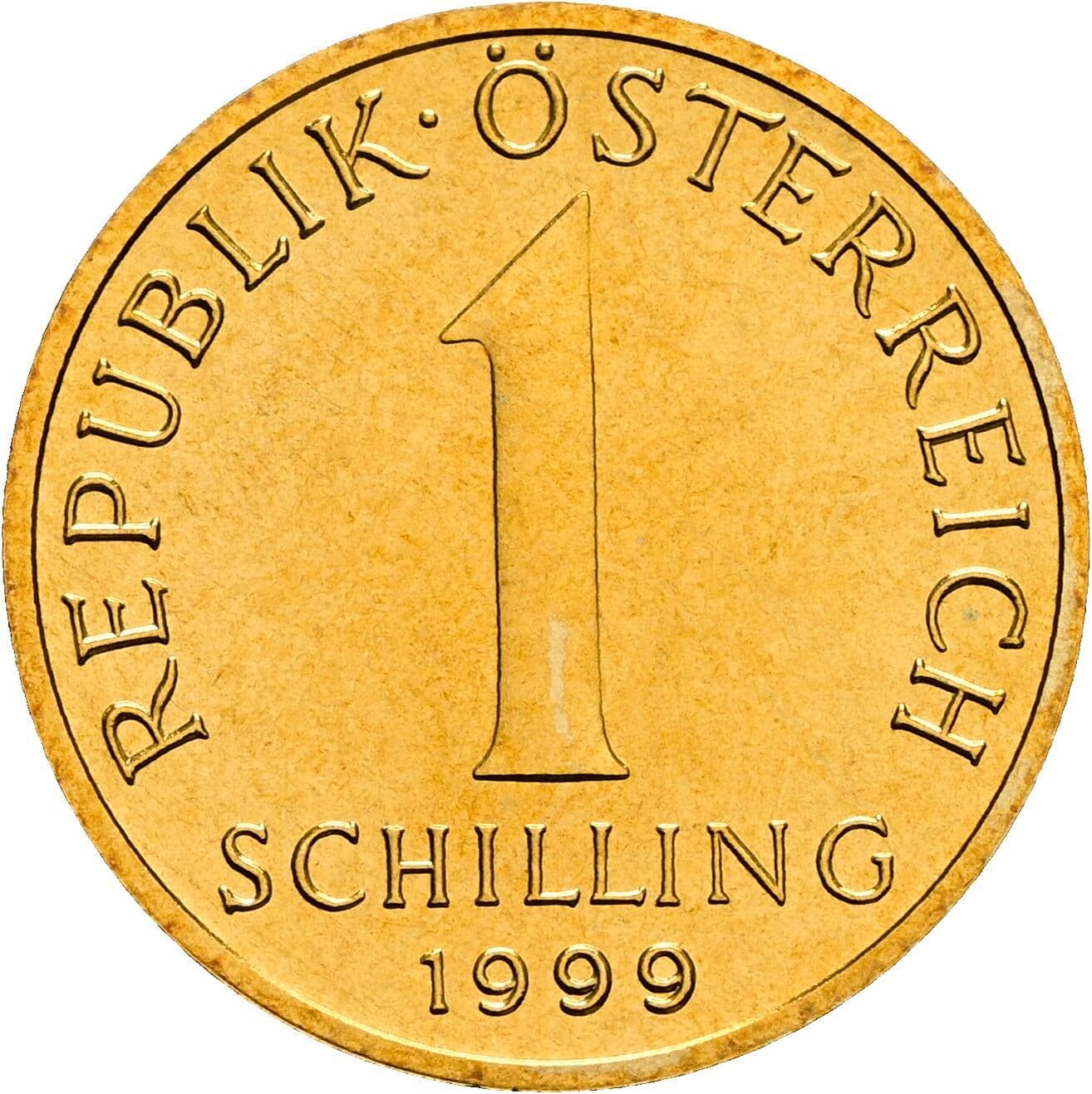 1 Schilling 1999 – Vorderseite