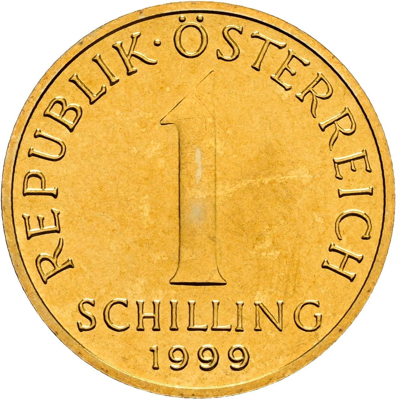 1 Schilling 1999 – Vorderseite