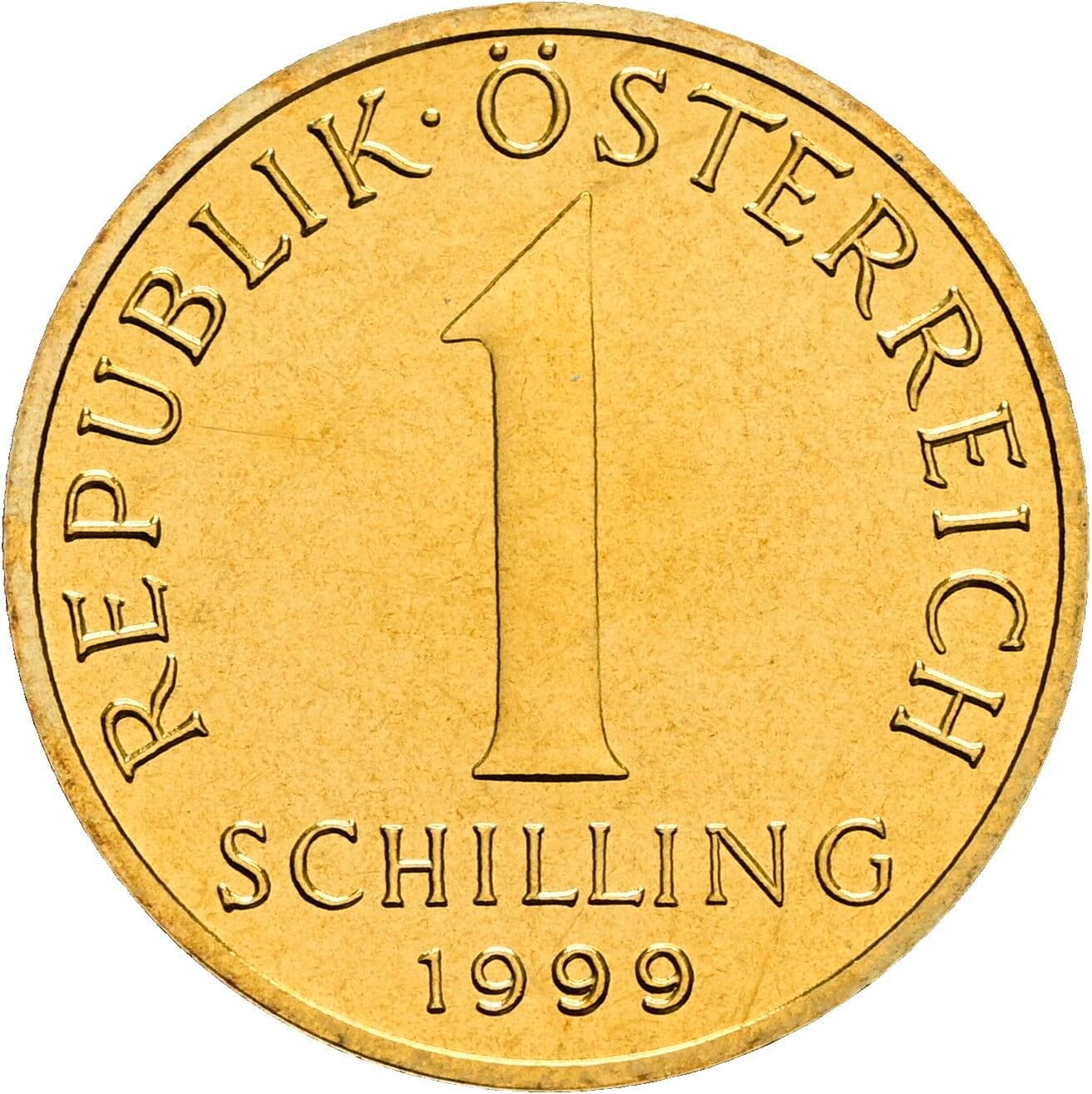 1 Schilling 1999 – Vorderseite