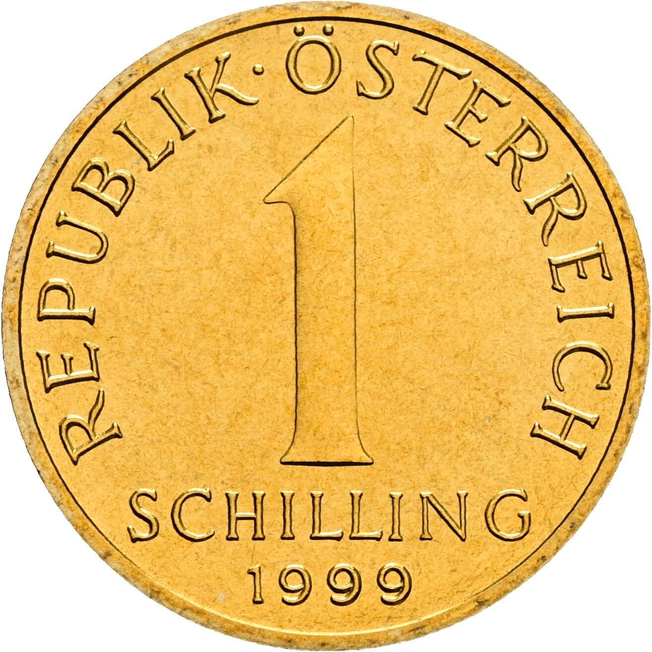 1 Schilling 1999 – Vorderseite