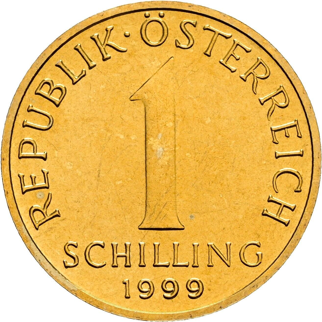 1 Schilling 1999 – Vorderseite