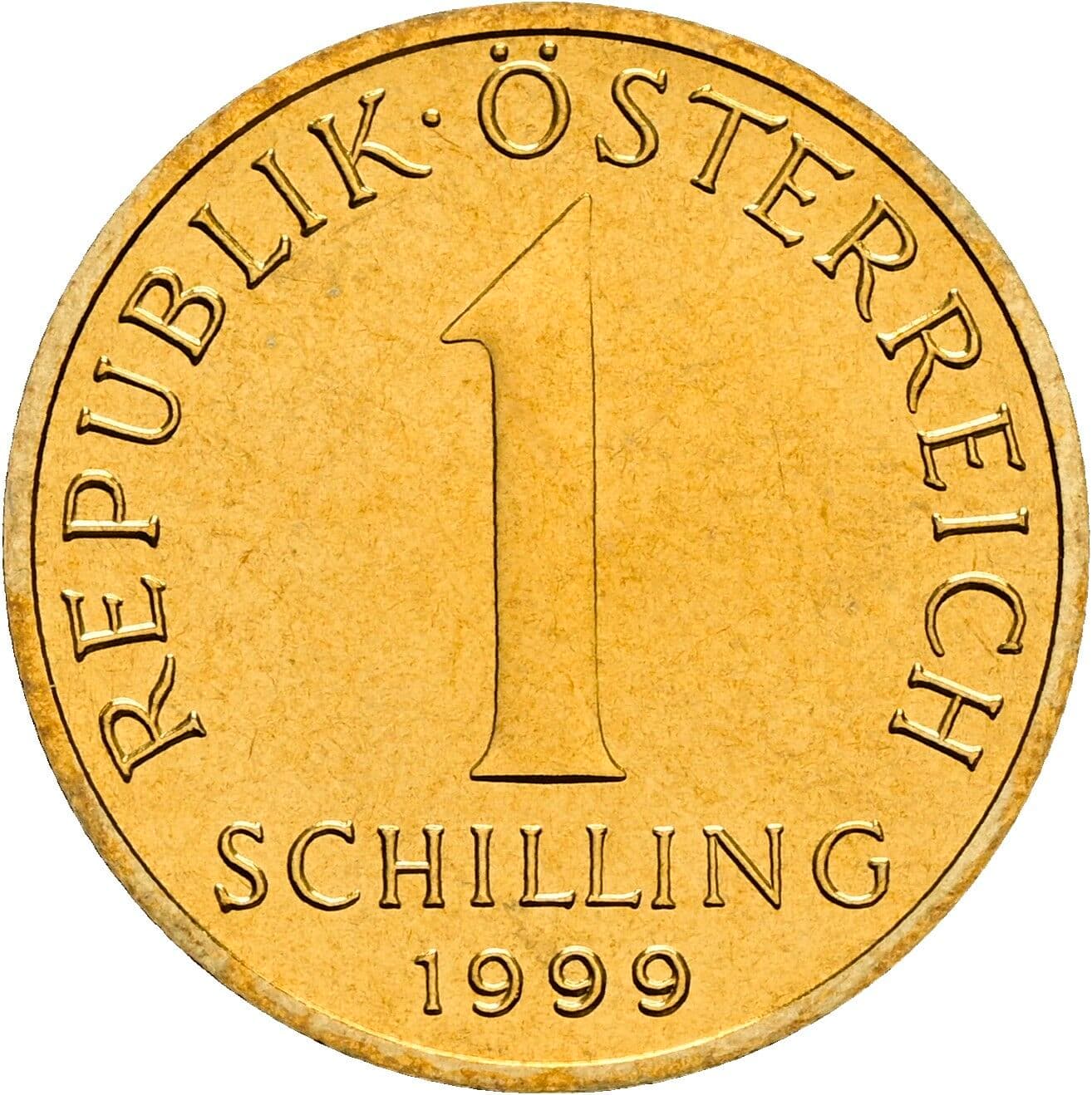 1 Schilling 1999 – Vorderseite
