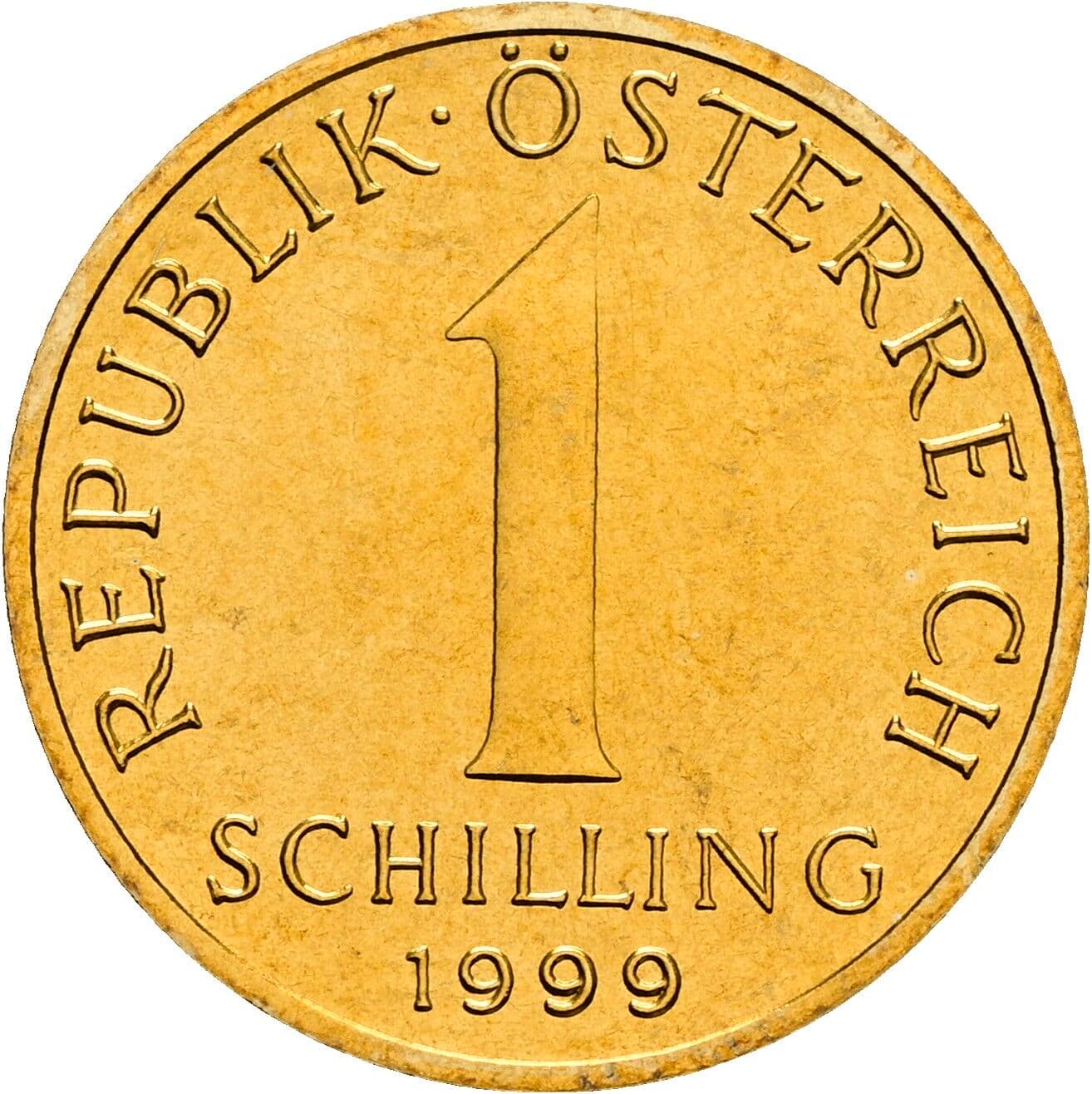 1 Schilling 1999 – Vorderseite