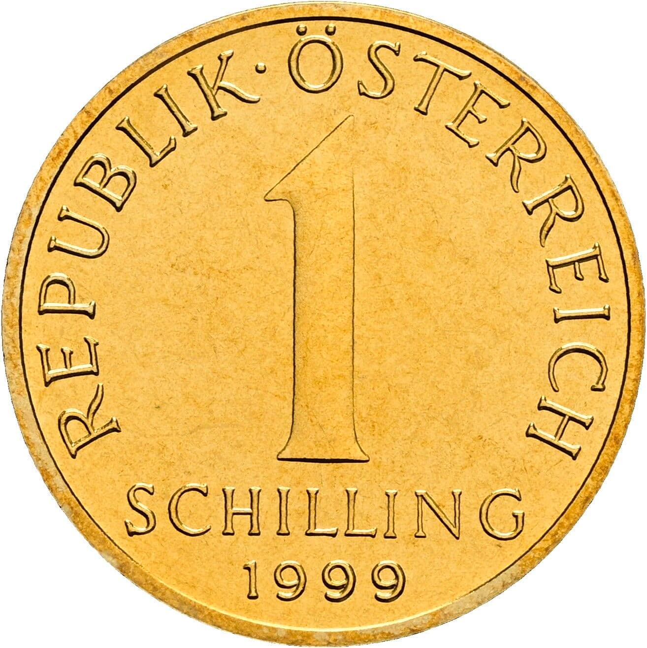 1 Schilling 1999 – Vorderseite
