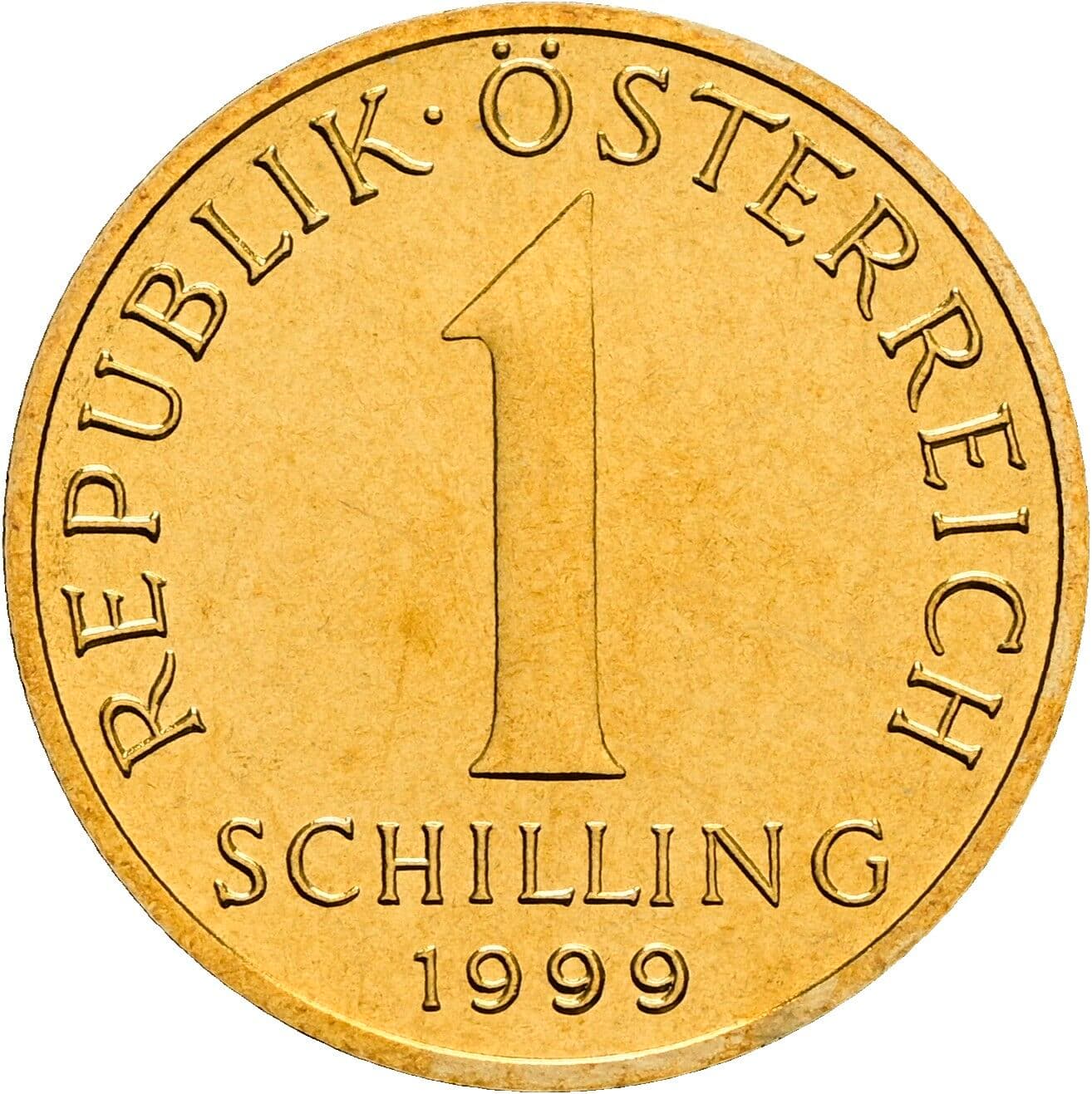 1 Schilling 1999 – Vorderseite