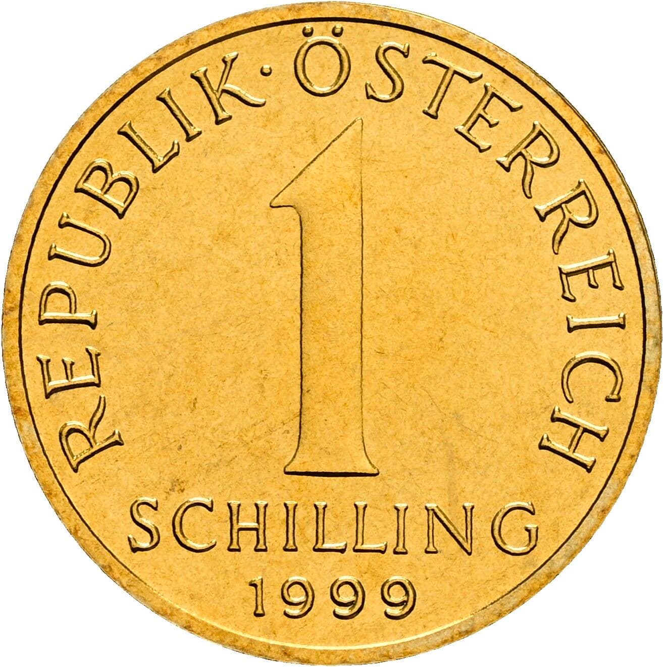 1 Schilling 1999 – Vorderseite