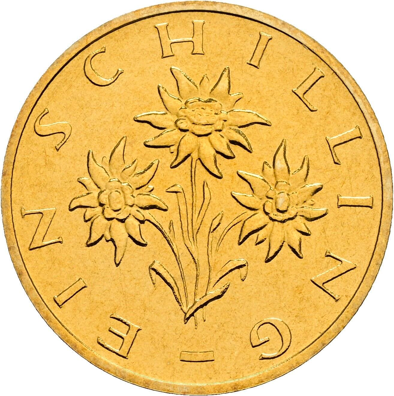 1 Schilling 1999 – Rückseite