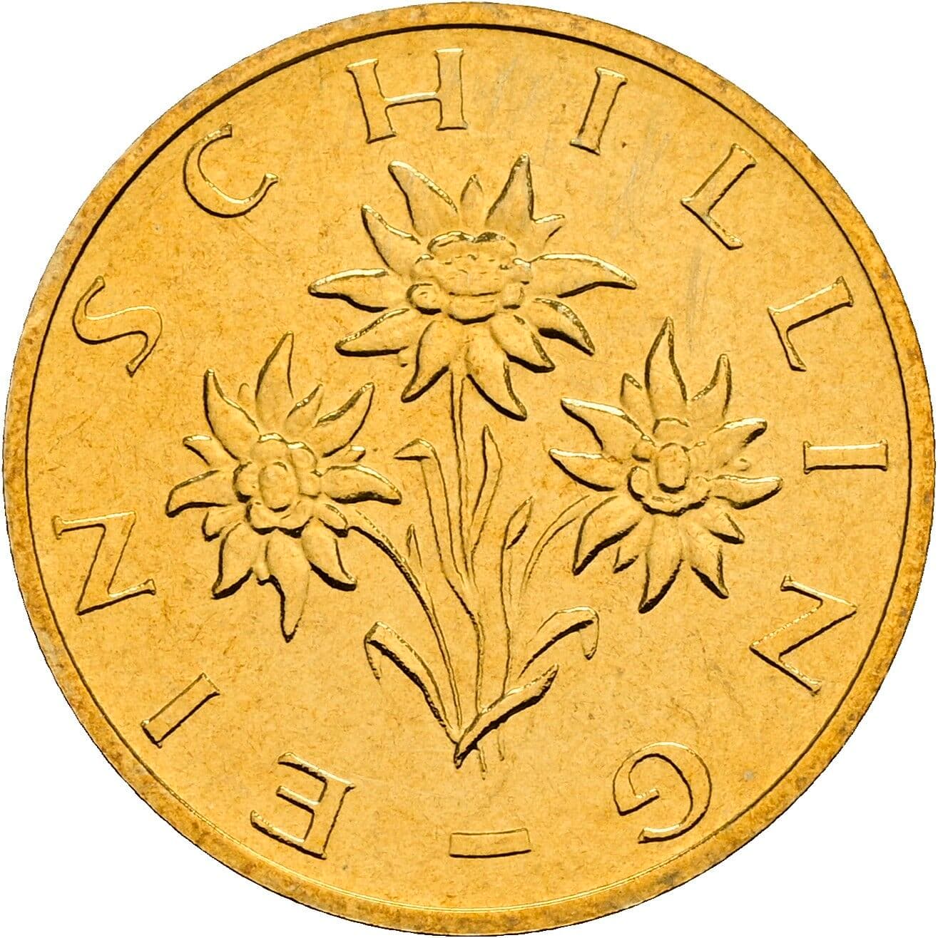 1 Schilling 1999 – Rückseite
