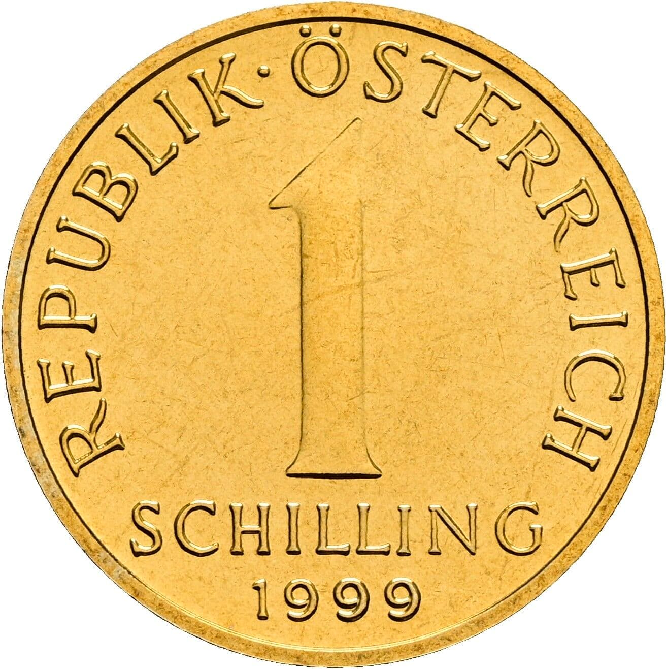 1 Schilling 1999 – Vorderseite