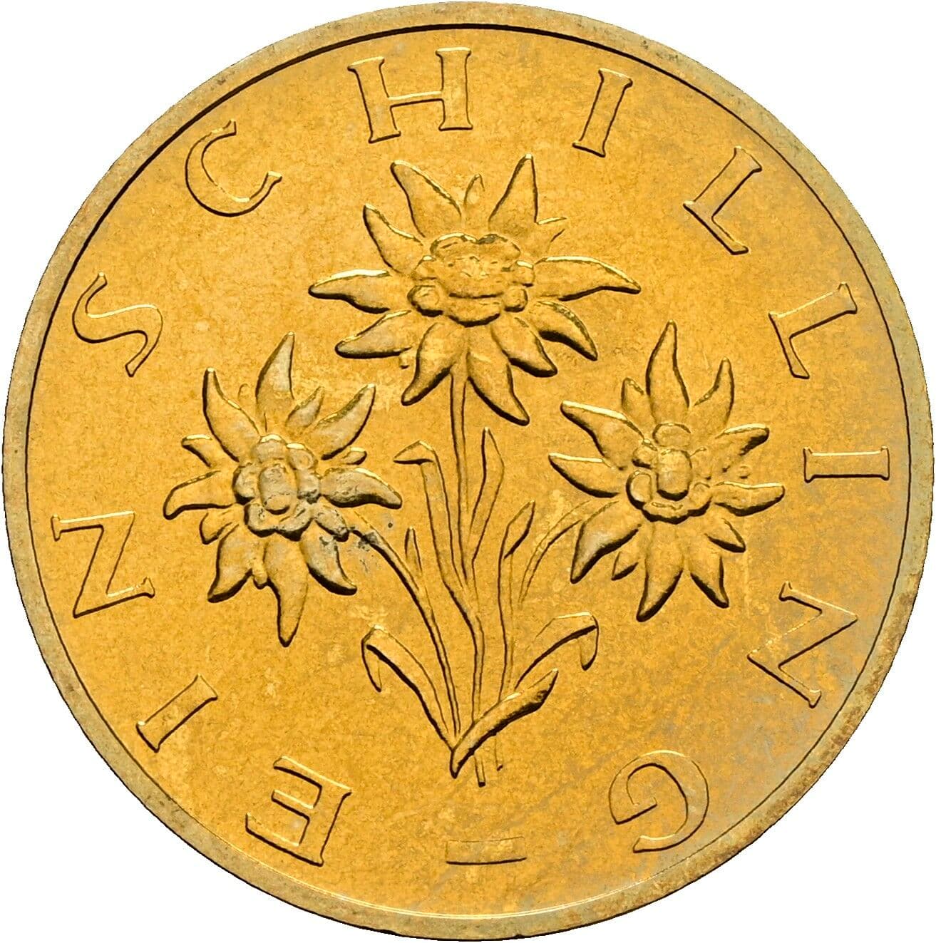 1 Schilling 1999 – Rückseite