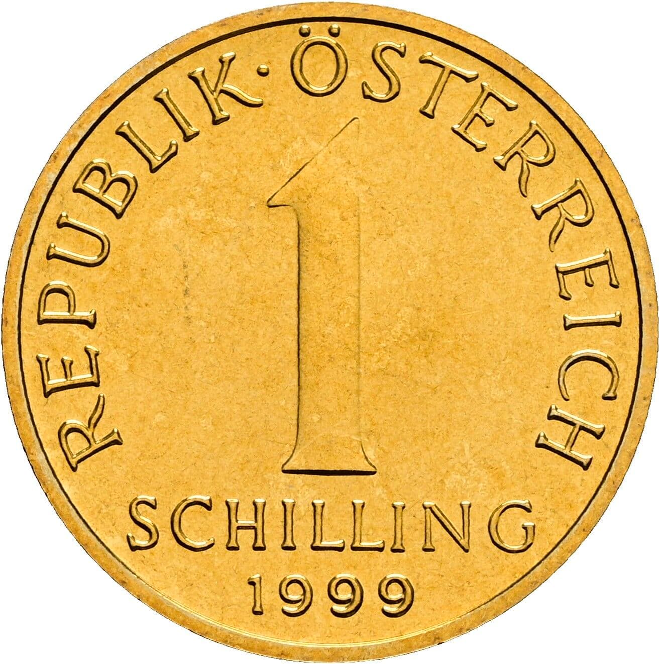 1 Schilling 1999 – Vorderseite