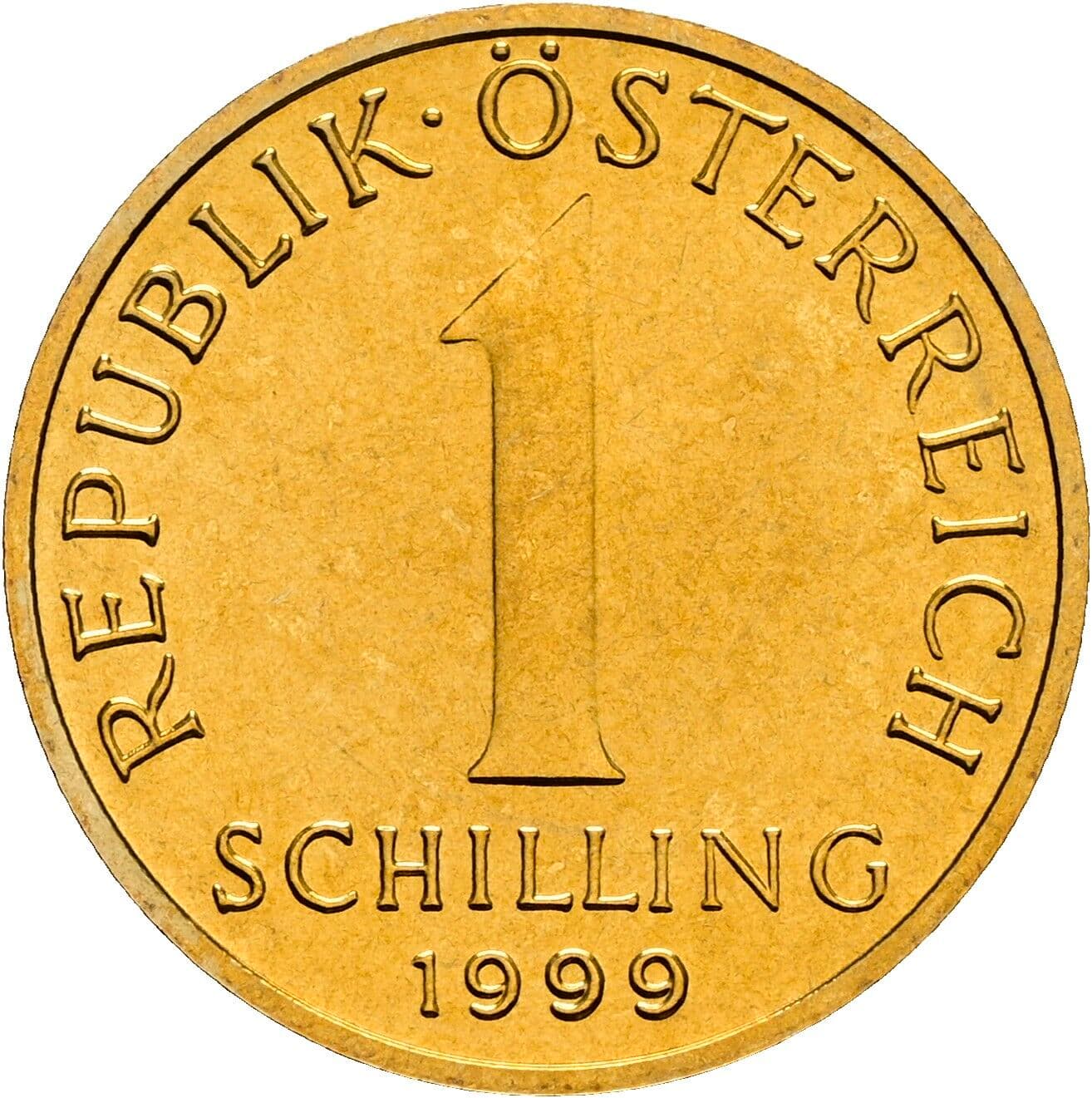 1 Schilling 1999 – Vorderseite