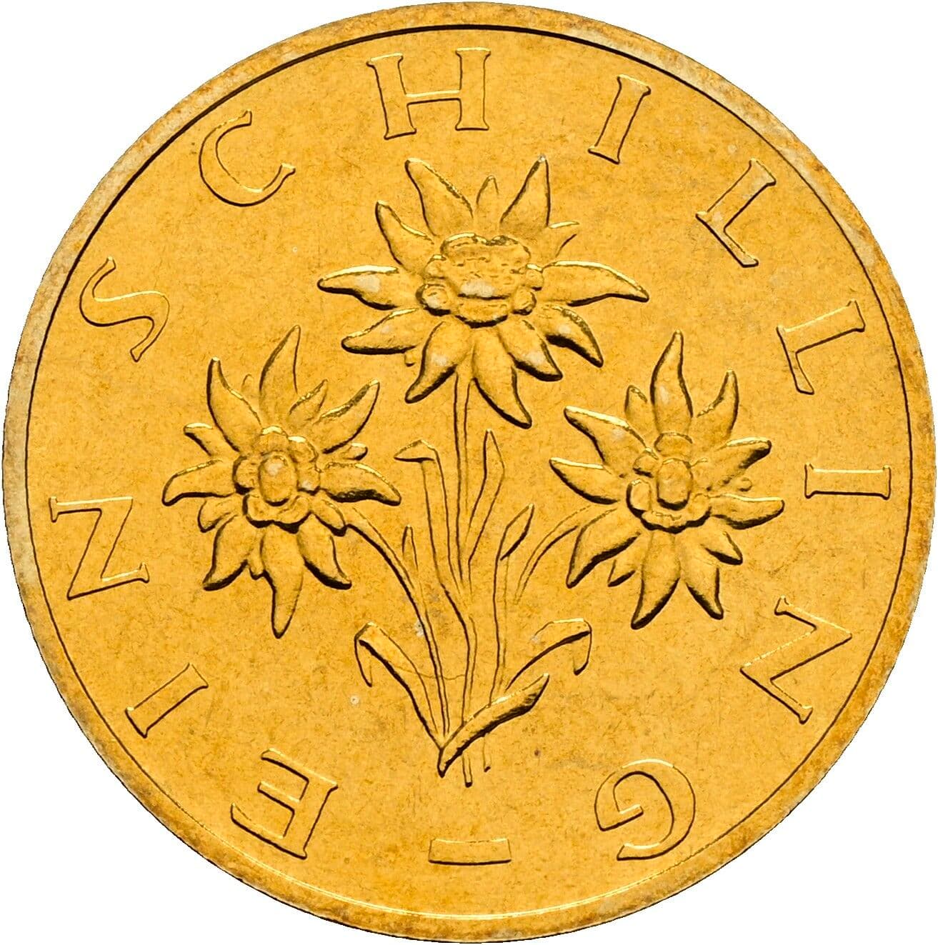 1 Schilling 1999 – Rückseite