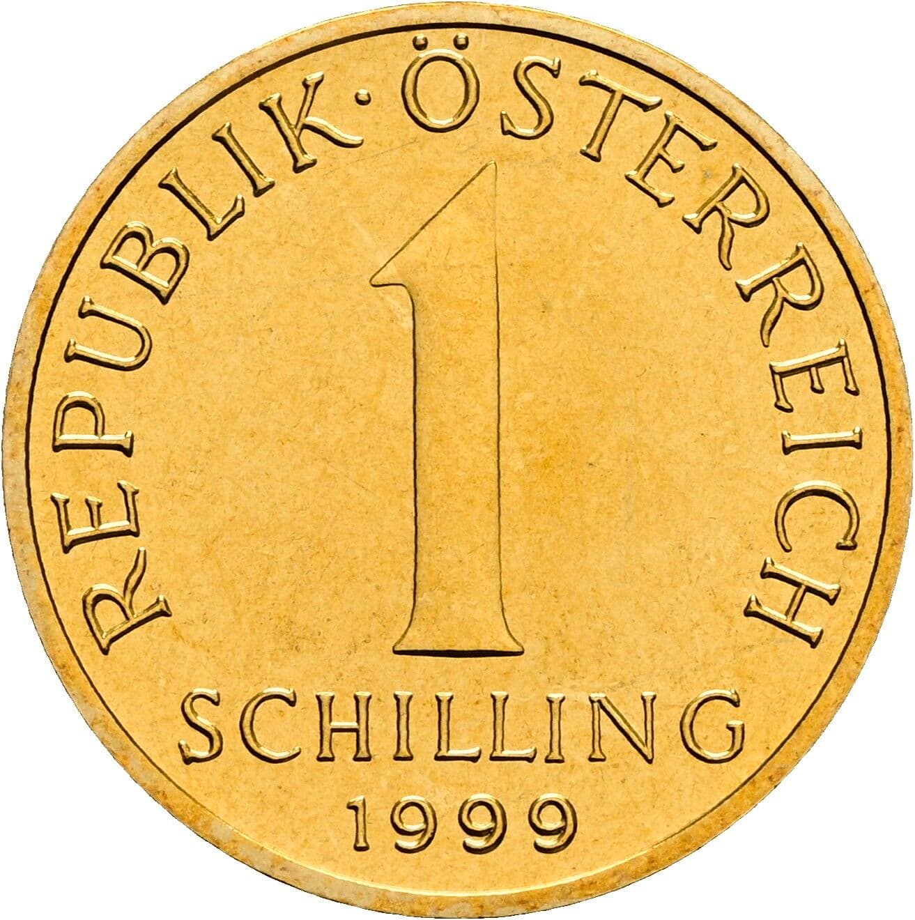 1 Schilling 1999 – Vorderseite