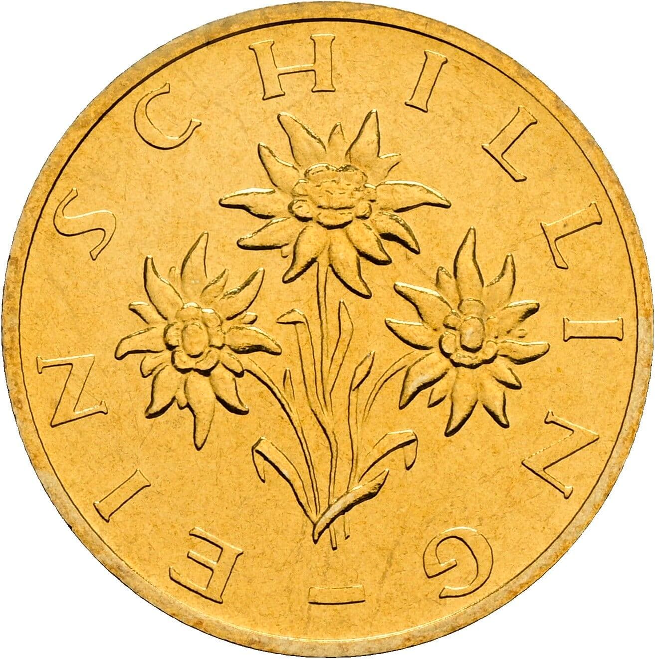 1 Schilling 1999 – Rückseite