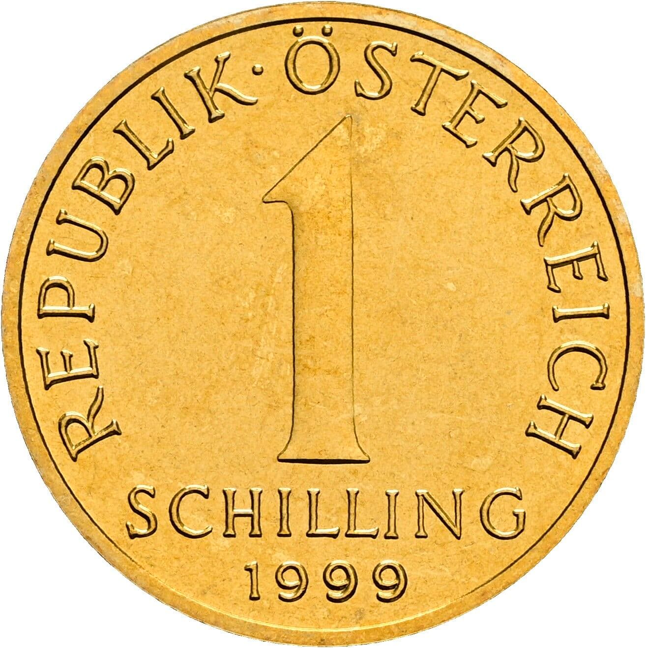1 Schilling 1999 – Vorderseite