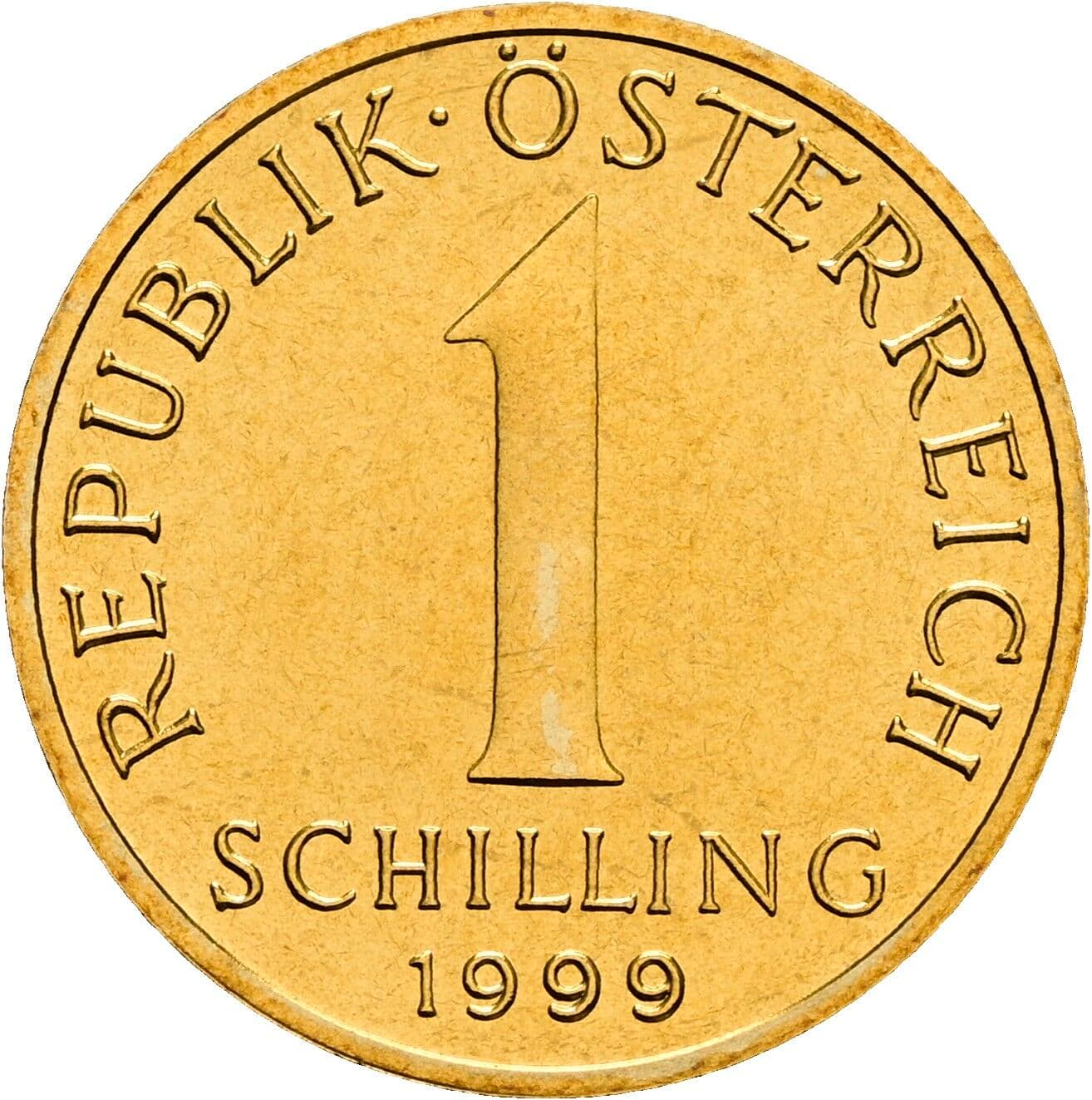 1 Schilling 1999 – Vorderseite