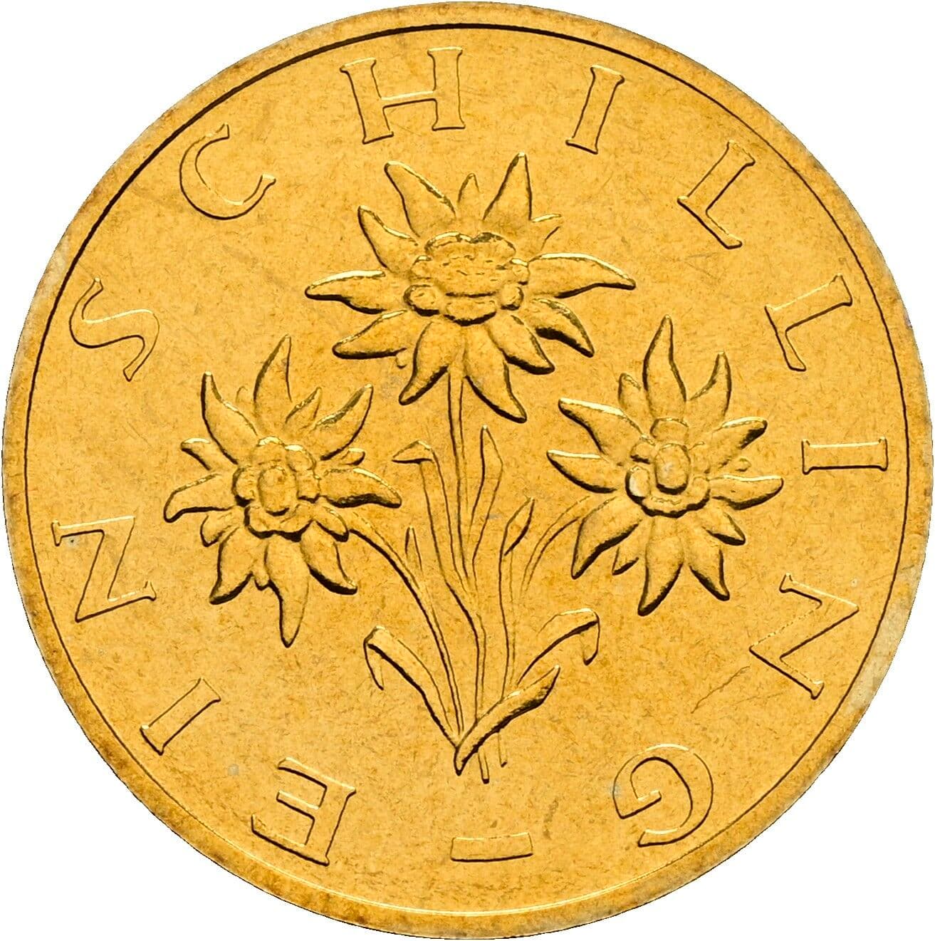 1 Schilling 1999 – Rückseite