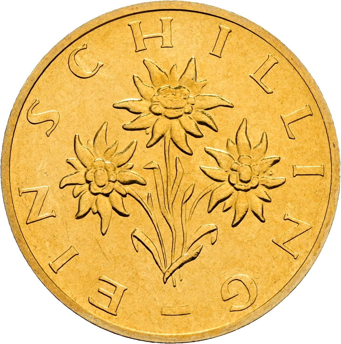 1 Schilling 1999 – Rückseite