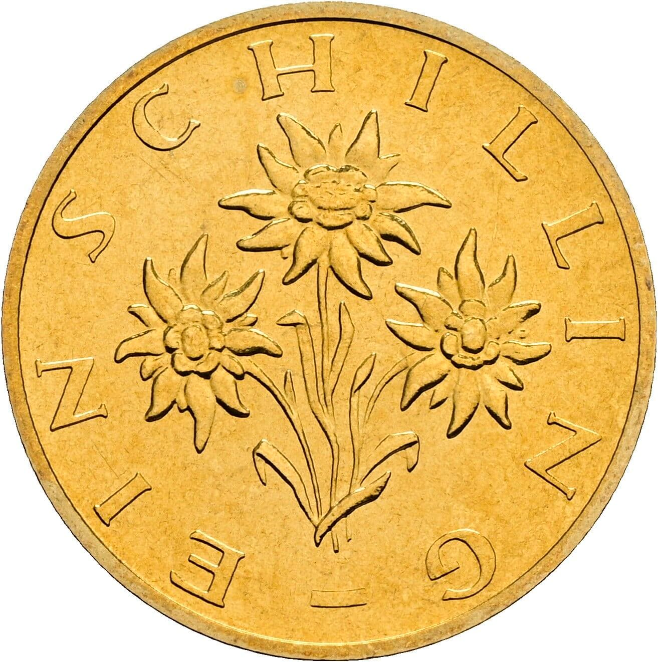 1 Schilling 1999 – Rückseite