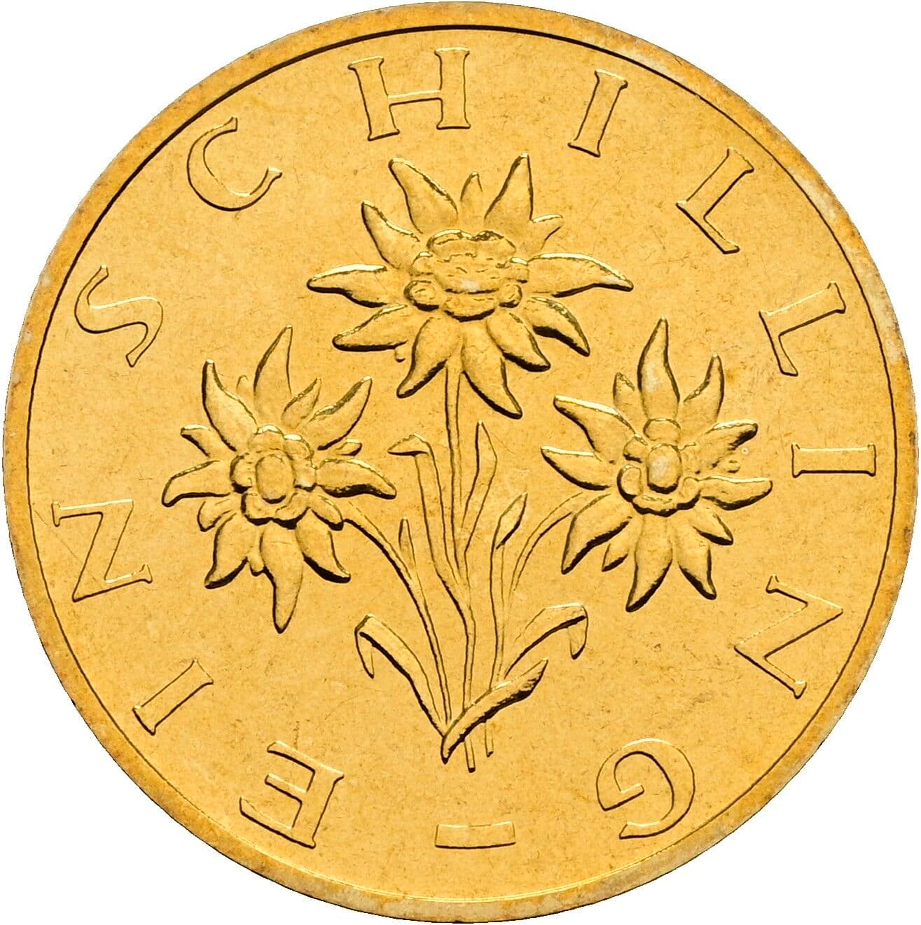 1 Schilling 1999 – Rückseite