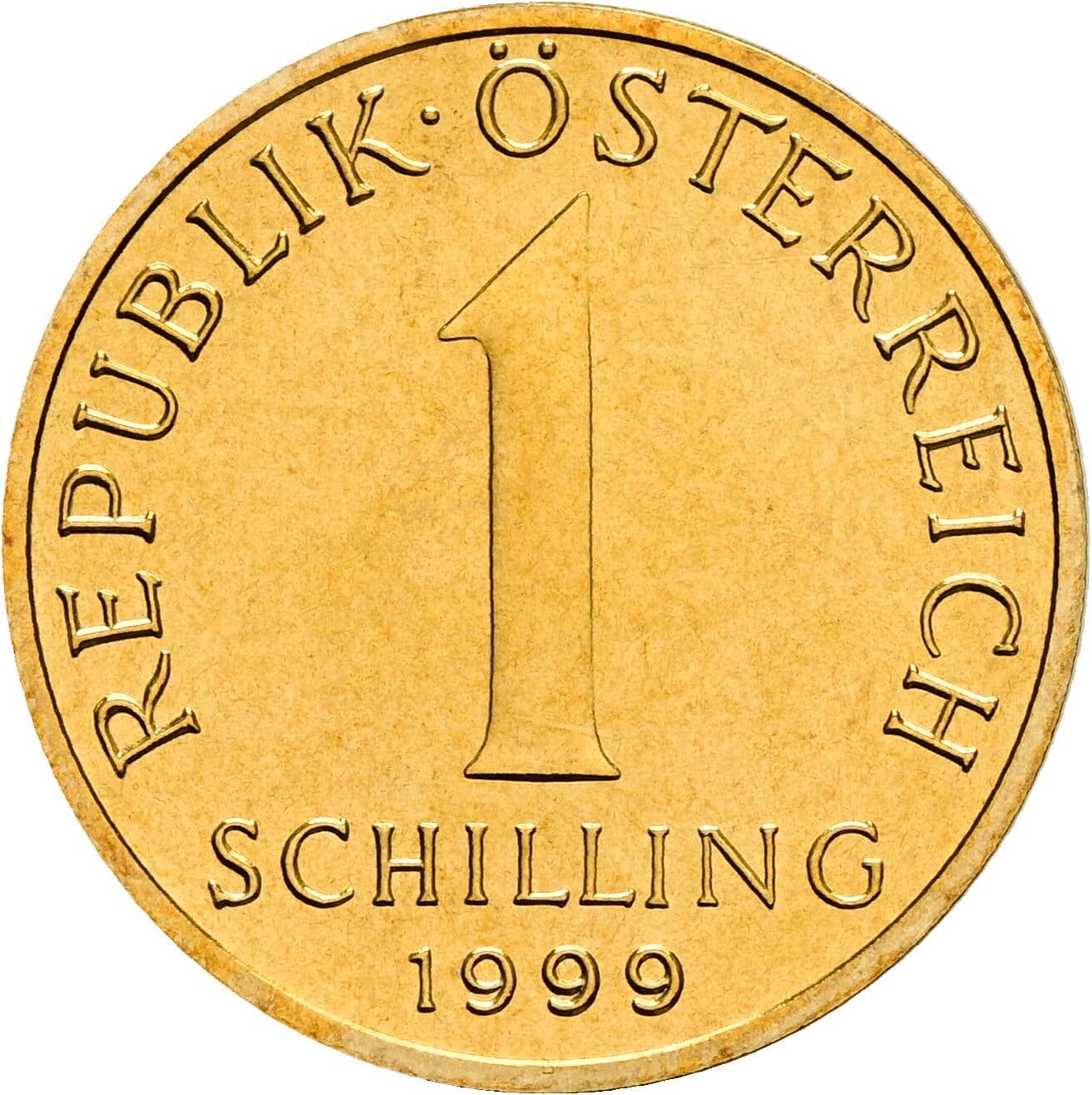 1 Schilling 1999 – Vorderseite