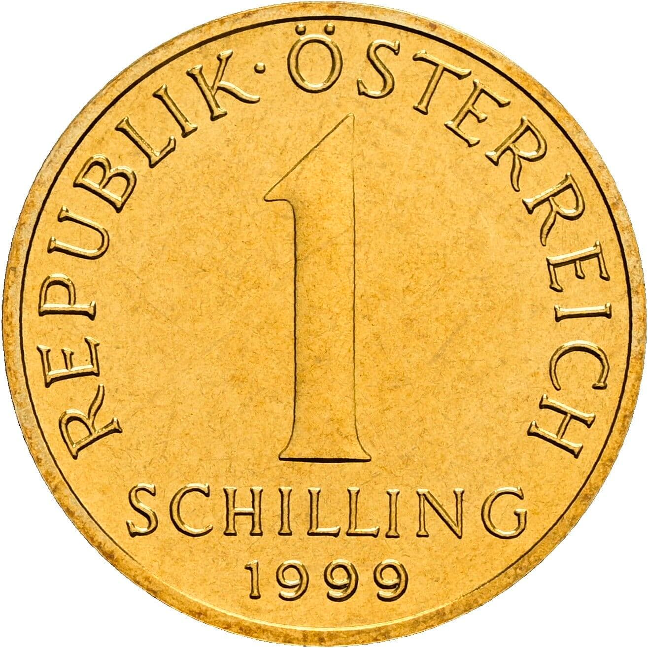 1 Schilling 1999 – Vorderseite