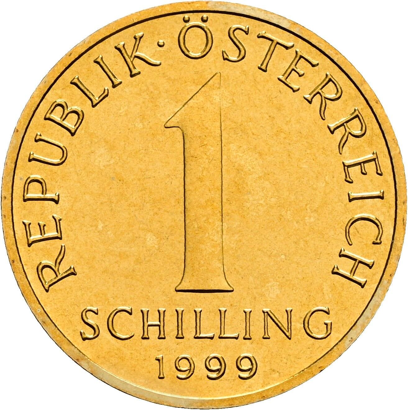 1 Schilling 1999 – Vorderseite