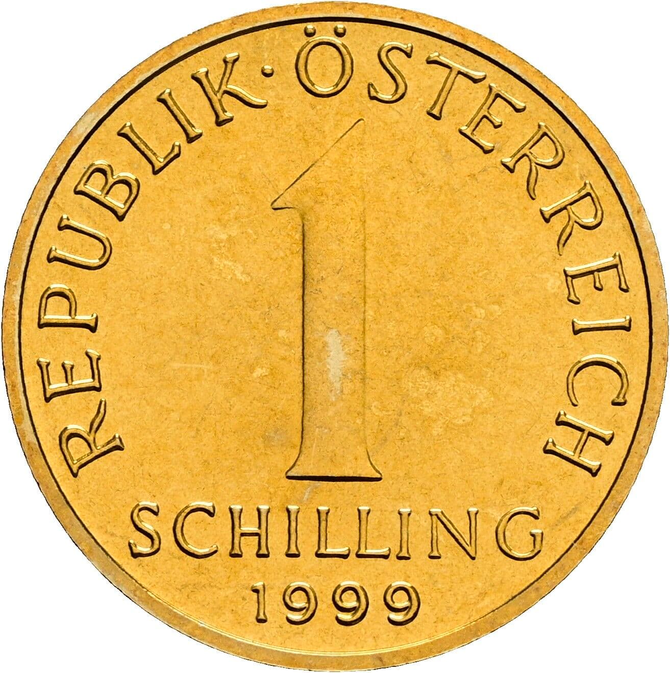 1 Schilling 1999 – Vorderseite