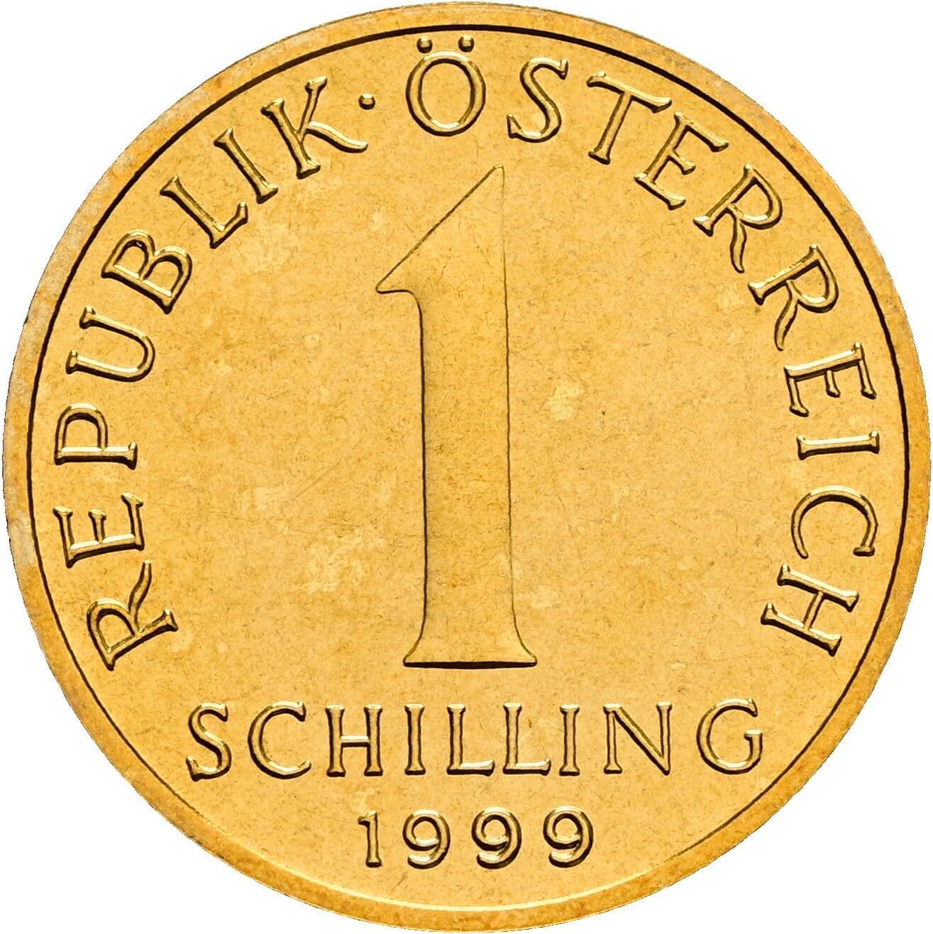1 Schilling 1999 – Vorderseite
