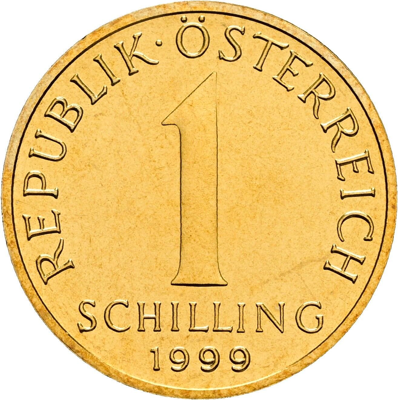 1 Schilling 1999 – Vorderseite