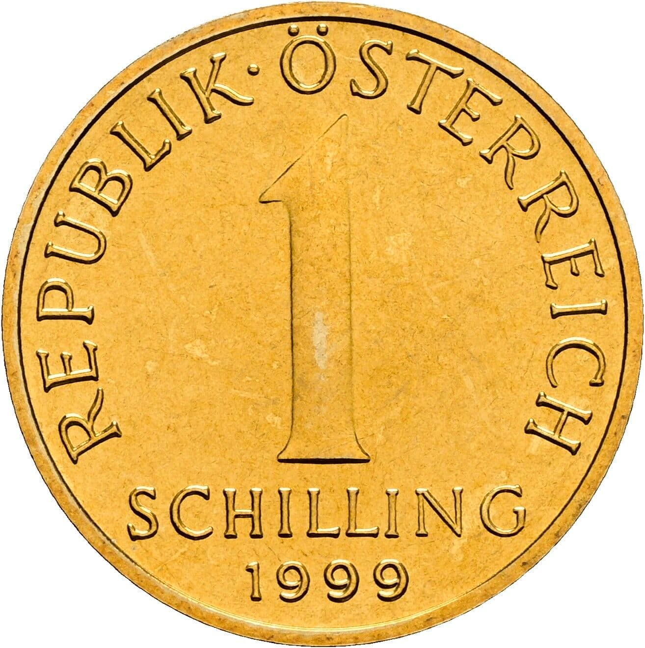 1 Schilling 1999 – Vorderseite