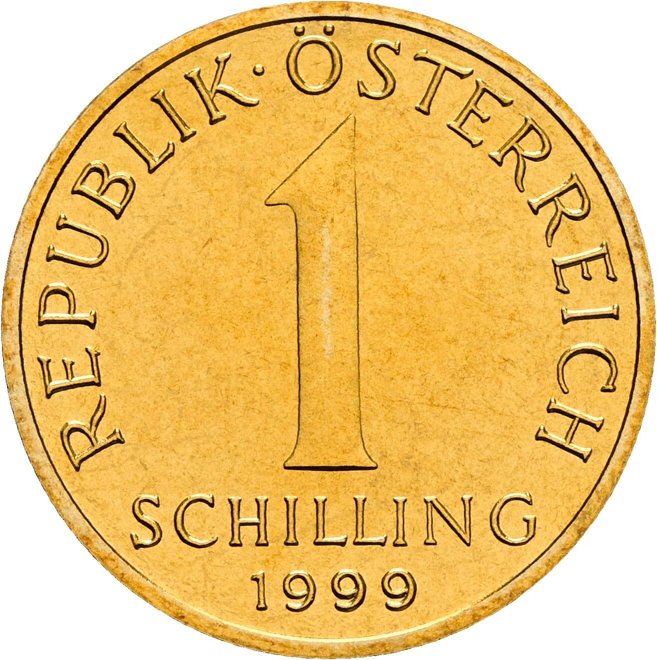 1 Schilling 1999 – Vorderseite