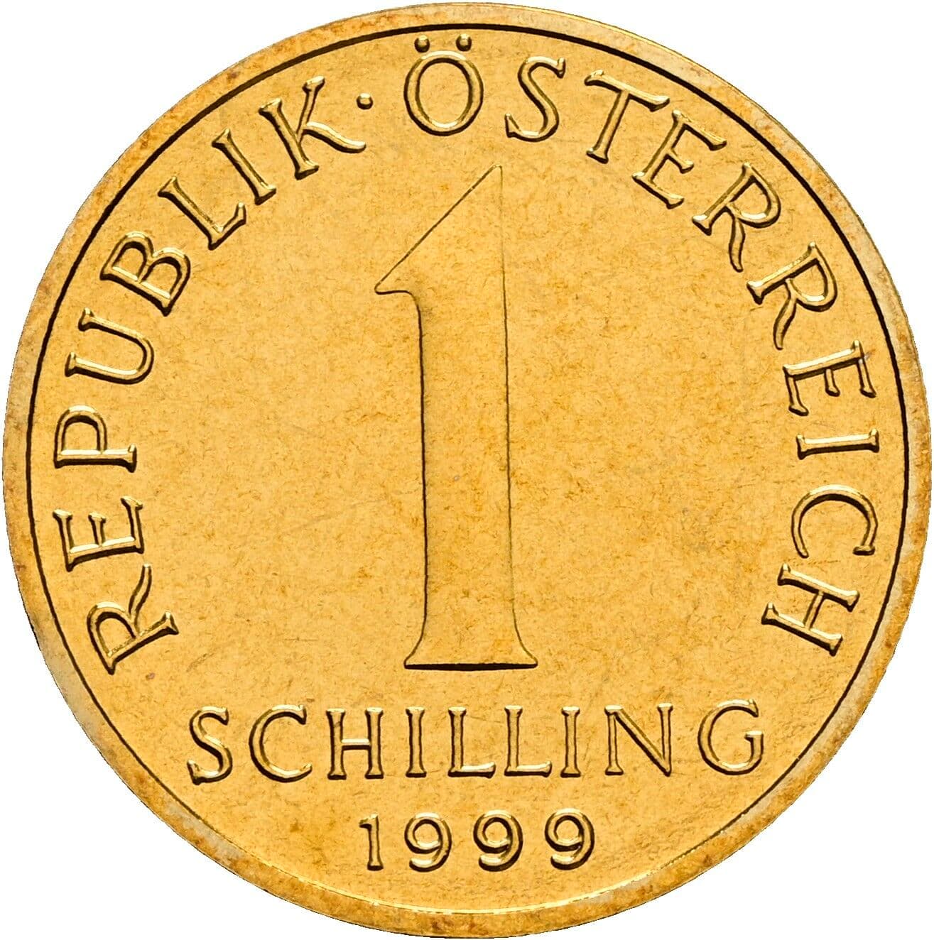 1 Schilling 1999 – Vorderseite
