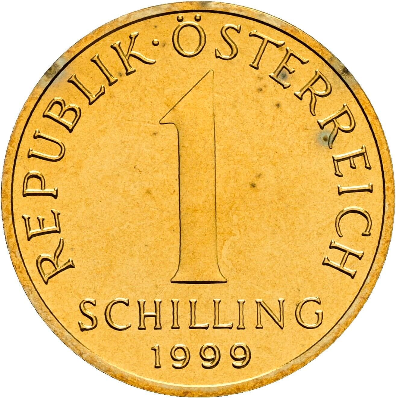 1 Schilling 1999 – Vorderseite