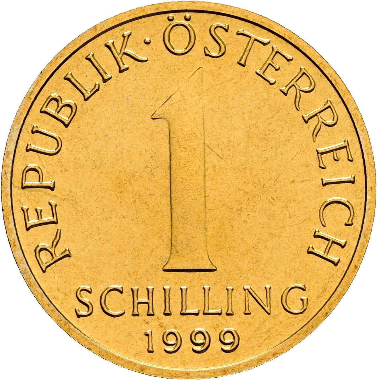1 Schilling 1999 – Vorderseite