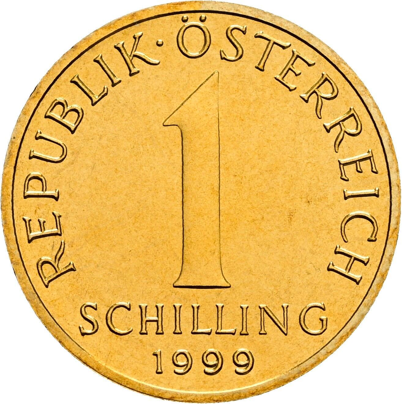 1 Schilling 1999 – Vorderseite