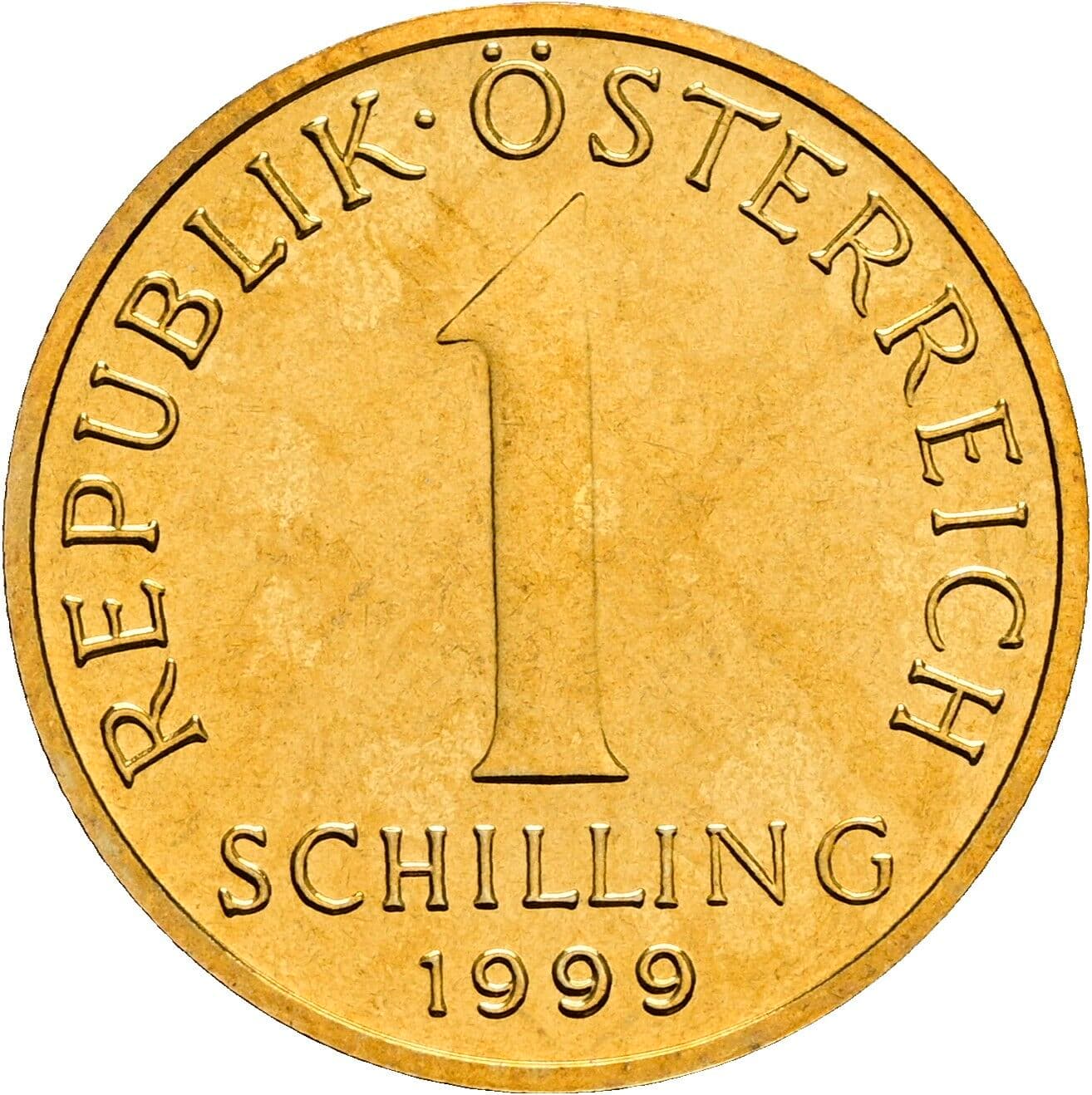 1 Schilling 1999 – Vorderseite