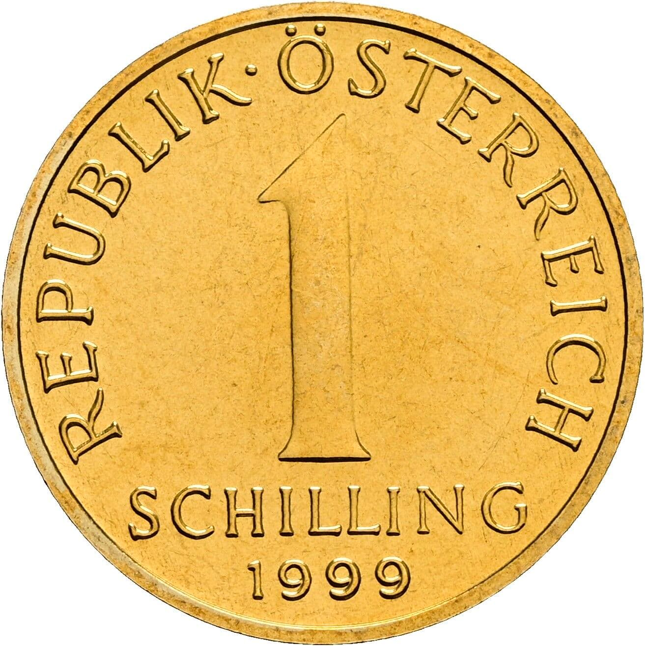 1 Schilling 1999 – Vorderseite