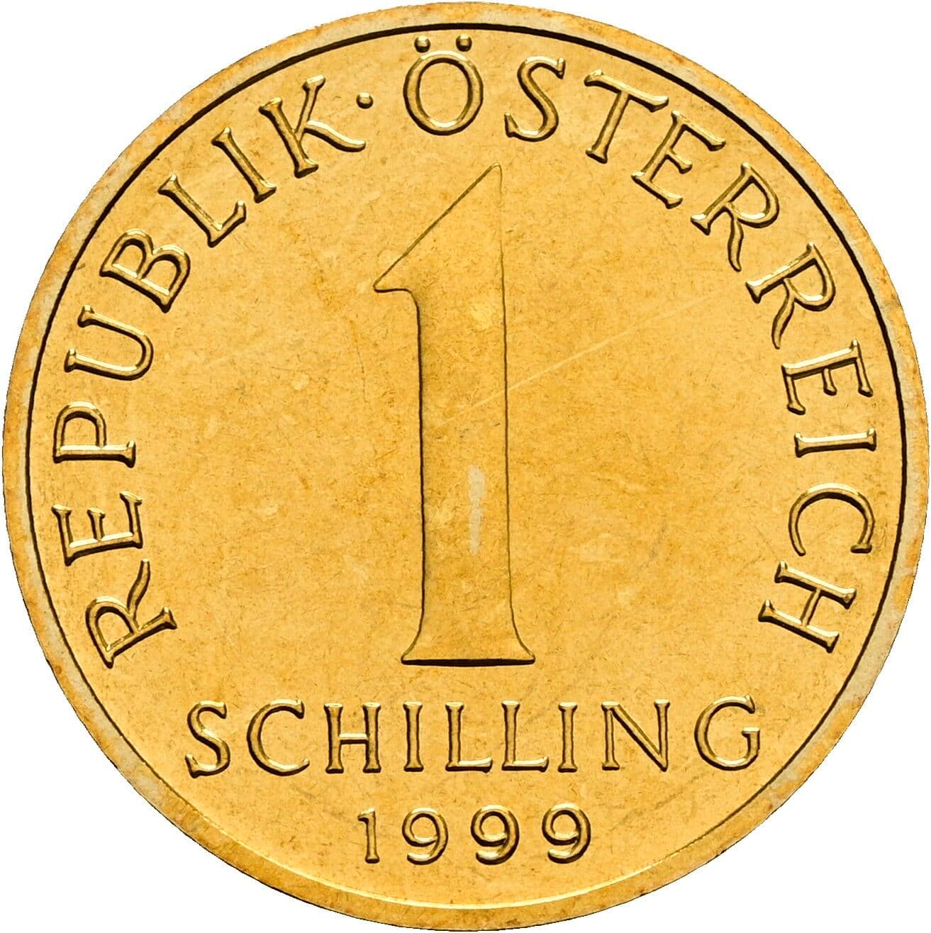 1 Schilling 1999 – Vorderseite