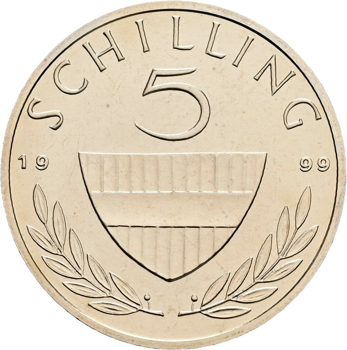 5 Schilling 1999 – Vorderseite
