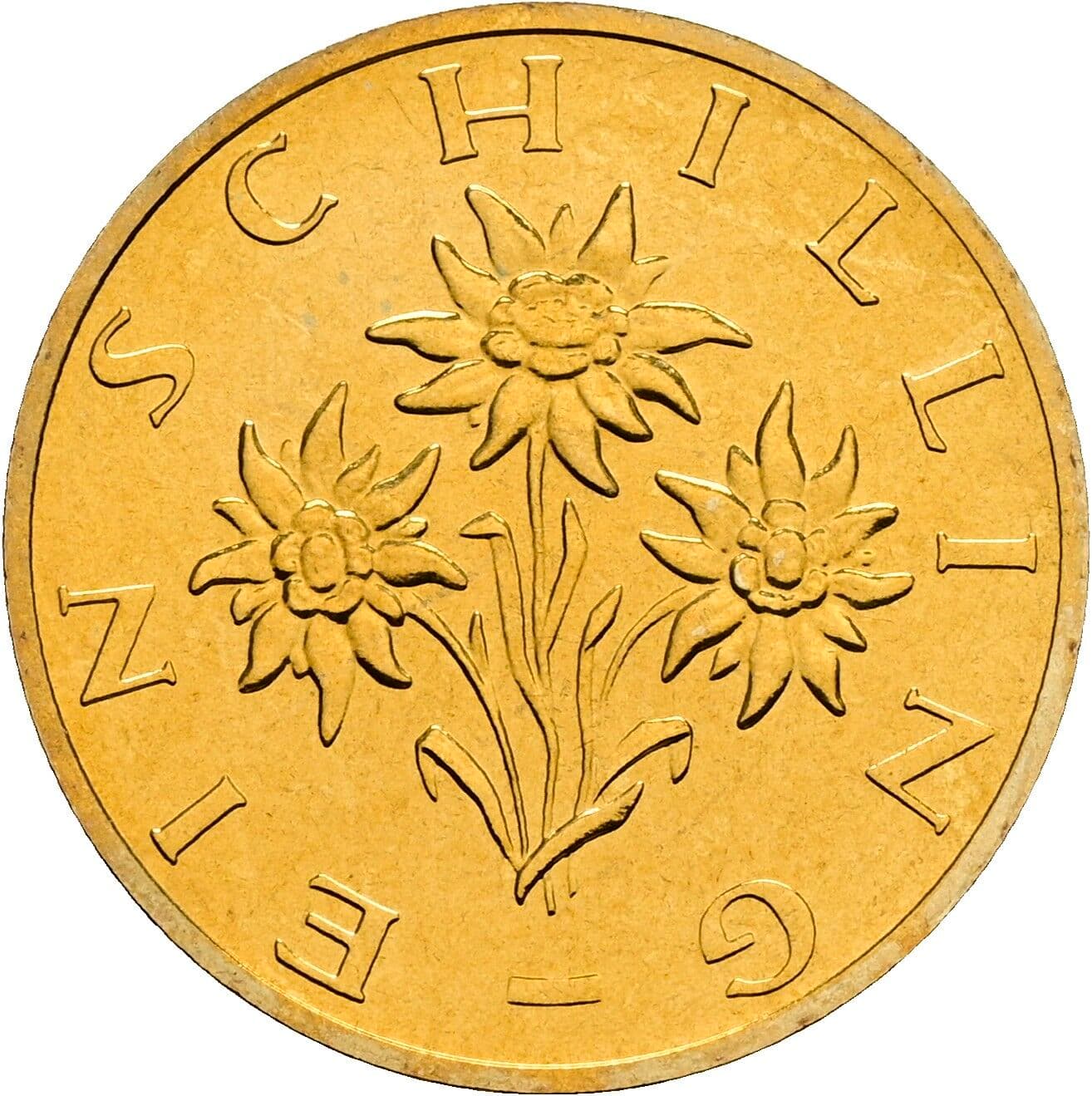 1 Schilling 1999 – Rückseite