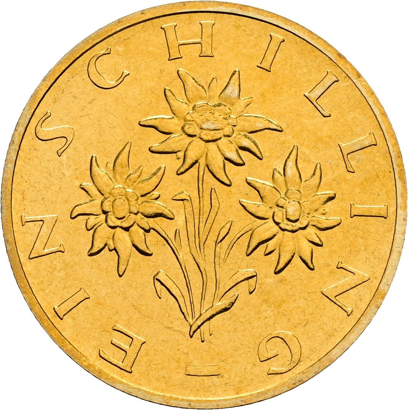 1 Schilling 1999 – Rückseite