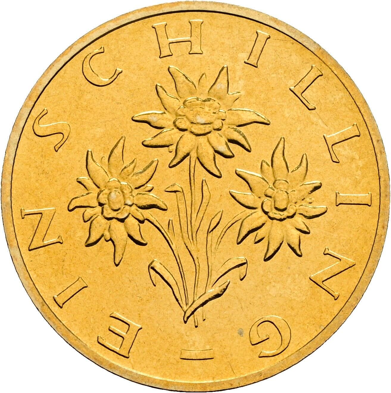 1 Schilling 1999 – Rückseite