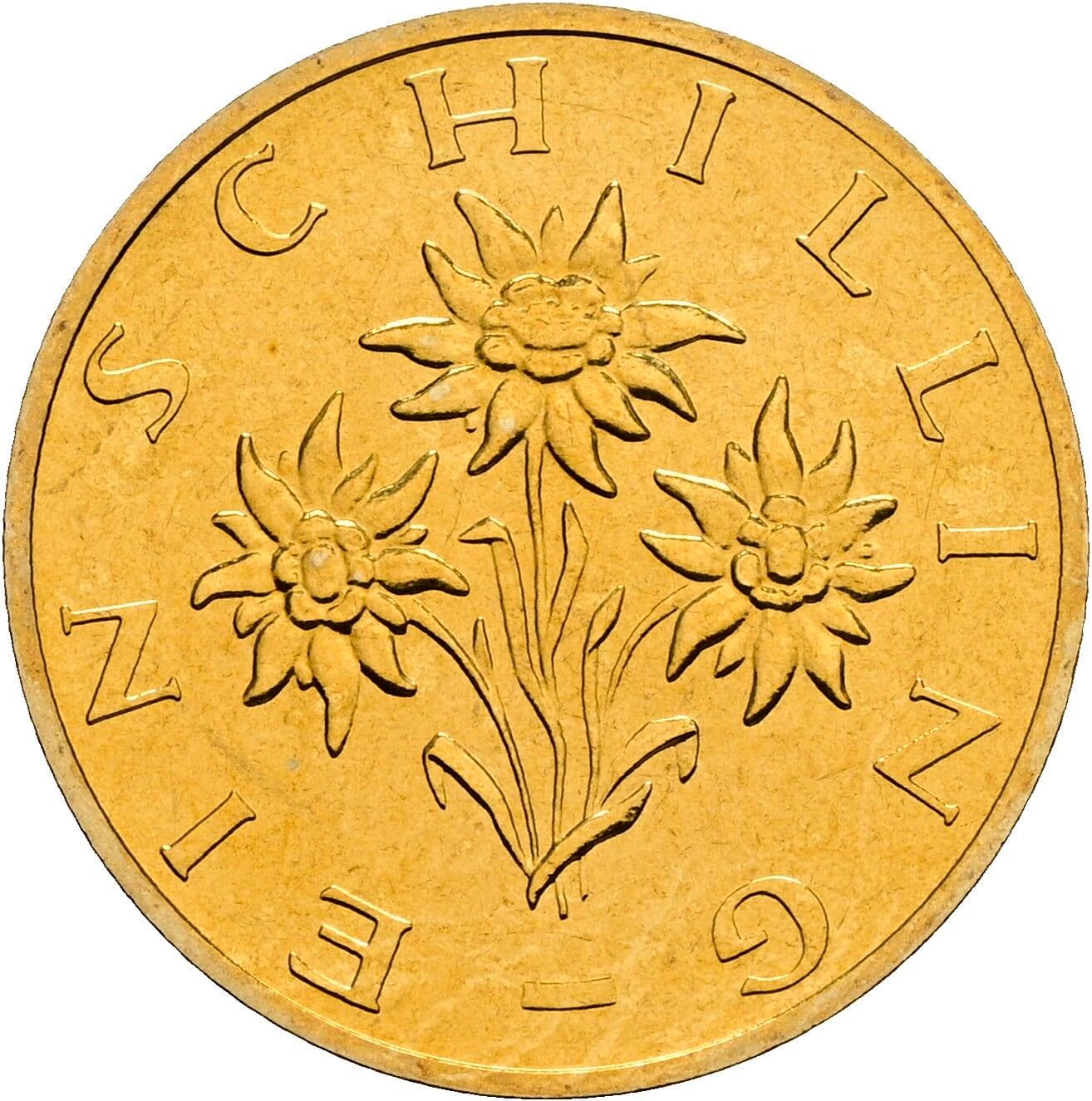 1 Schilling 1999 – Rückseite