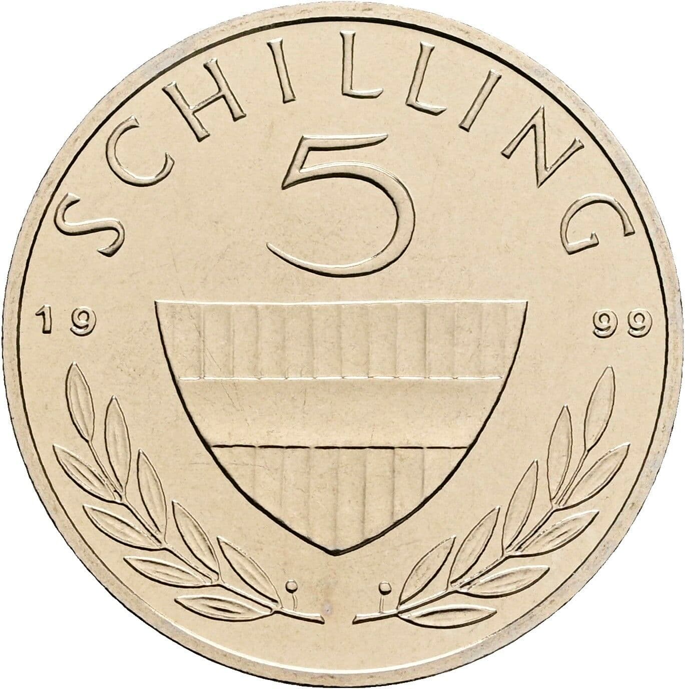 5 Schilling 1999 – Vorderseite