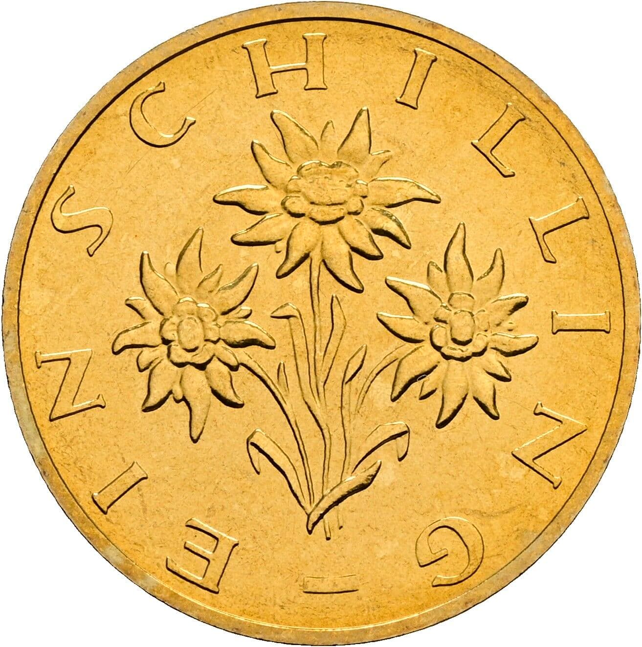 1 Schilling 1999 – Rückseite