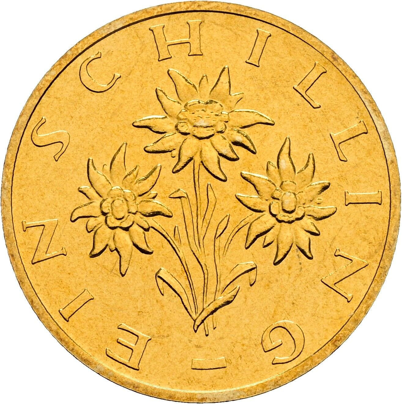 1 Schilling 1999 – Rückseite